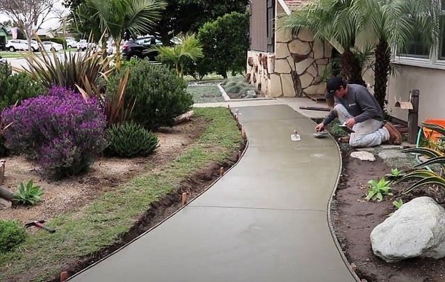 Concrete Walkway Installation