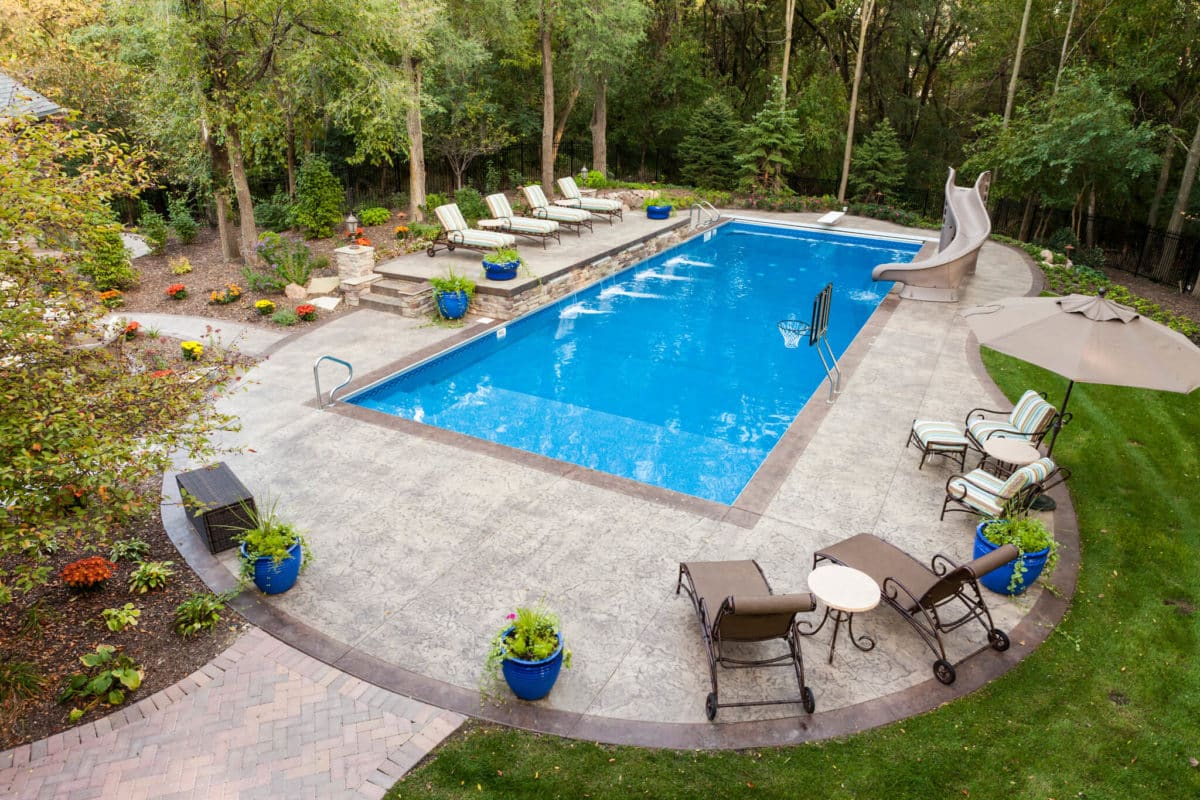 Concrete pool deck installation near Saint Paul, MN
